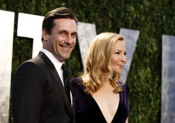 Jon Hamm y su pareja la actriz, guionista y directora Jennifer Westfeldt